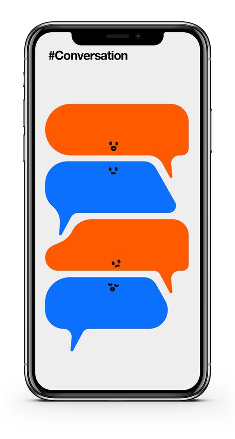 Conversation Poster, Conversation Illustration, Connectivity Design, To Do App, Digital Graphics Art, Mobile Ux, Speech Bubbles, 3 Characters, App Design Inspiration