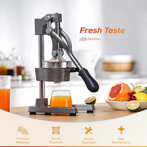 CO-Z Commercial Heavy Duty Manual Hand Press Citrus Juicer Hand Pomegranate Lemon Orange Juice Press Squeezer (Out of Stock) : Amazon.ca: Home Commercial Juicer, Lemon Press, Hand Juicer, Lemon Juicer, Citrus Squeezer, Manual Juicer, Juicer Machine, Fruit Juicer, Lemon Squeezer