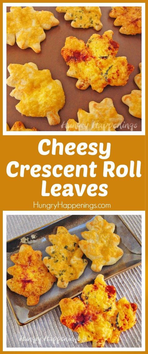 Add a basket of beautifully colorful Cheesy Crescent Roll Leaves to your Thanksgiving dinner table. These pretty fall leaves are simple to make but will surely wow your party guests. Quick Thanksgiving Recipes, Cheesy Crescent Rolls, Thanksgiving Bread, Weight Watcher Desserts, Thanksgiving Food Sides, Easy Thanksgiving Recipes, Best Thanksgiving Recipes, Thanksgiving Cakes, Bread Cheese