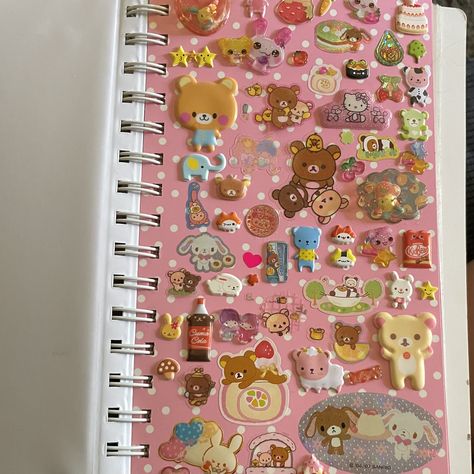 https://flic.kr/p/2kyEMCs | my sticker collection | pages from my stickerbooks Sticker Collection Book, Kawaii Stickers, Cute Stationery, Sticker Collection, الرسومات اللطيفة, Sticker Book, Journal Planner, Rainbow, Stationery