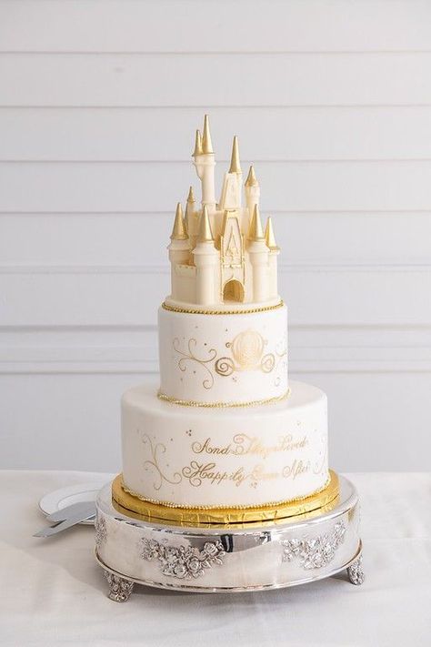 Wedding Cake Disney, Fairytale Wedding Cake, Cinderella Wedding Cake, Disney Fairytale Wedding, 2 Tier Wedding Cake, Fairy Tale Wedding Cake, 2 Tier Wedding Cakes, Fairytale Bridal, Candy Birthday Cakes