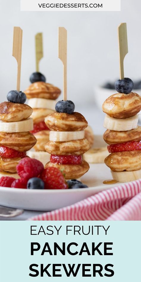 Pancake Pops, Brunch Potluck Ideas, Pancake Kabobs, Pancake Skewers, Brunch Potluck, Pancakes On A Stick, Mothers Day Meals, Breakfast Classic, Fun Pancakes