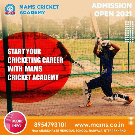 Cricket Match Posters Design, Cricket Match Poster, Cricket League Poster, Cricket Academy, Facts About Cricket In Hindi, Cricket Books, Creative Ads, Good Day, Baseball Cards