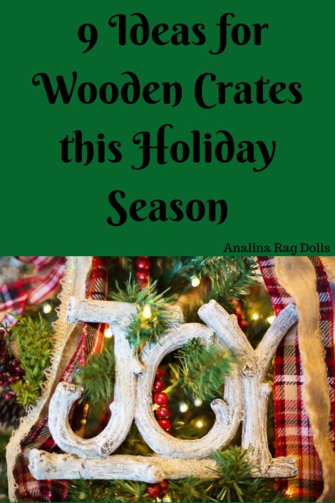 9 Ideas for wooden crates this holiday season Crafts With Crates, Wood Crate Decor Ideas, Wooden Crate Christmas Decor, Wooden Basket Ideas, Christmas Crates Ideas Wooden Boxes, Christmas Crate Ideas, Crate Display Ideas, Decorating With Wooden Crates, Uses For Wooden Crates