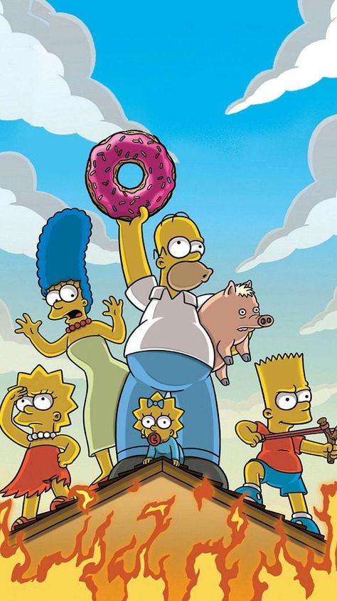 Simpsons Movie, The Simpsons Family, The Simpsons Movie, Simpson Wallpaper Iphone, Simpsons Drawings, Simpsons Art, Funny Iphone Wallpaper, Cartoon Wallpaper Iphone, Homer Simpson