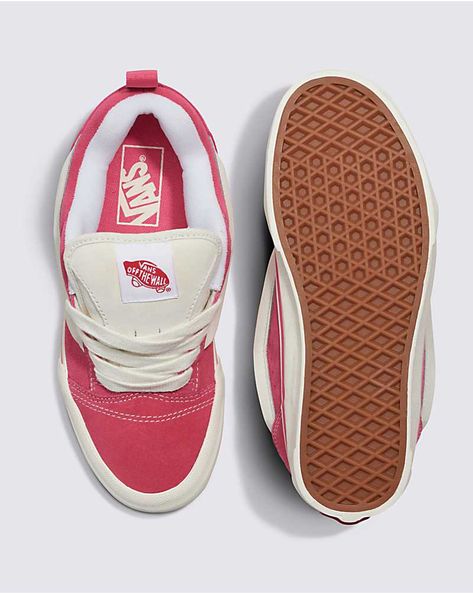 Knu Skool Shoe Pink New Skool Vans, Chunky Vans Shoes, Affordable Shoes For Women, Loose Lace Shoes, Cute Shoes Jordans, New Skool Vans, New School Vans, Vans New Skool, Cute Tennis Shoes For Women