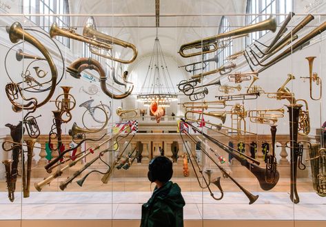 Met Gives Music Gallery a Makeover - The New York Times Moche Civilization, Museum Logo, Music Museum, Glass Elevator, Frosted Glass Door, Brass Instruments, Concept Board, Louvre Museum, Metropolitan Museum Of Art