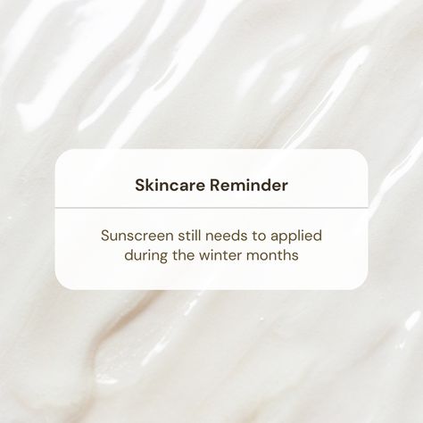 Your skincare reminder that you need to apply sunscreen even if you don't see the sun out in the mornings, that includes winter months! ⁠ ⁠ #SunScreenEveryday #SunScreenCream #SunScreenReview #WinterSkin #WinterSkinCareRoutine #LuloSkin Skincare Reminder, Tips For Healthy Skin, Winter Skin Care Routine, Desert Beauty, How To Get Healthy, Suns Out, For Healthy Skin, Winter Skin, Med Spa