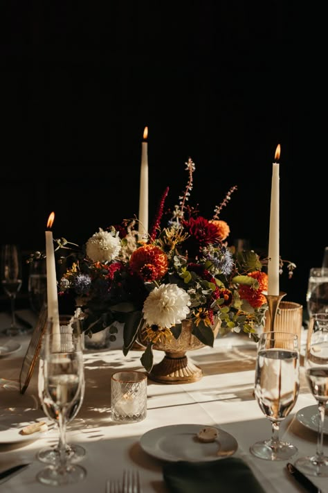 Intimate Reception, Wedding Candles Table, Vintage Wedding Table, Moody Vibes, Earthy Wedding, Glass Candles, Candle Wedding Decor, Wedding Floral Centerpieces, Wedding Table Flowers