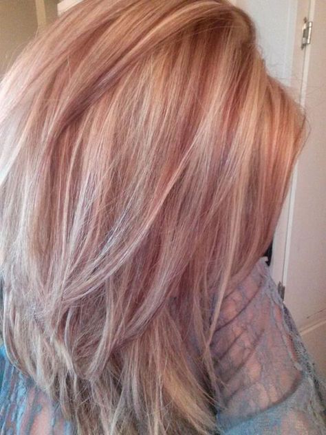 Image result for pearl blonde rose quartz balayage Gold Blonde Hair, Blonde Lowlights, Pink Blonde, Gold Hair Colors, Strawberry Blonde Hair Color, Hair Color Rose Gold, Strawberry Hair, Gold Blonde, Strawberry Blonde Hair