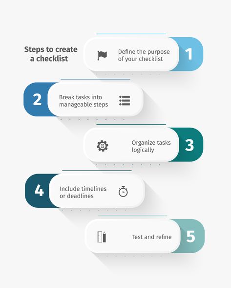 A well-structured checklist ensures efficiency, consistency, and accuracy in your work processes. Whether streamlining daily operations, managing complex projects, or improving team collaboration, a thoughtfully crafted checklist can be your ultimate productivity tool.

Follow these simple but effective steps to create a checklist that keeps you organized and empowers your team to achieve better results together.

#EfficiencyHacks #TaskManagement Onboarding Checklist, Safety Checklist, Eisenhower Matrix, Process Infographic, Inspection Checklist, Team Collaboration, Time Management Tools, Maintenance Checklist, Free Checklist