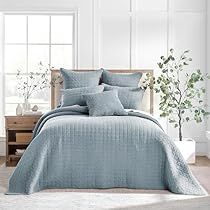 Waffle Bedspread, Waffle Quilt, Twin Bedspreads, Queen Bedspread, Neutral Blue, Blue Quilt, Future Bedroom, White Duvet Covers, Quilt Size