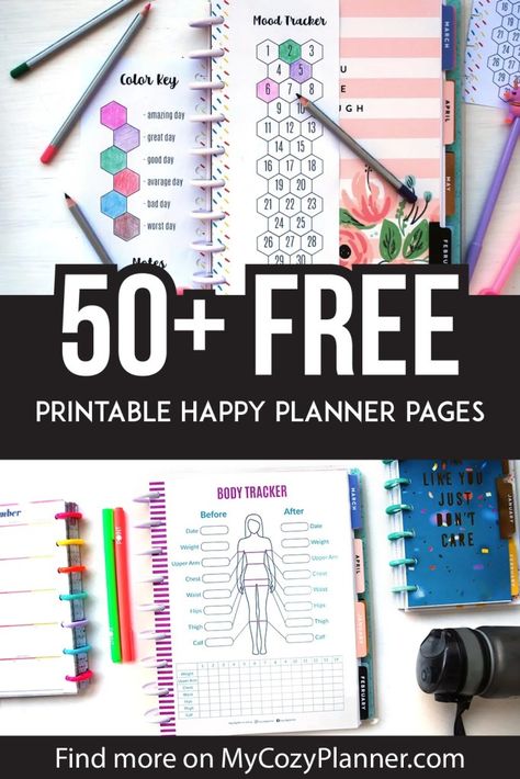 Printable Happy Planner Pages, Fitness Happy Planner, Christmas Planner Printables, Happy Planner Free Printable, Fitness Planner Free, Book Printables, Free Planner Templates, Cleaning Printable, Fitness Planner Printable