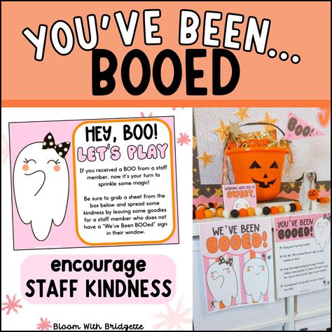 October Teacher Morale Ideas, Halloween Staff Morale, October Staff Morale Boosters, Morale Boosters At Work, Staff Morale Booster Teachers, Monthly Staff Morale Boosters, Employee Morale Boosters, Halloween Classroom Decor, Staff Morale Booster