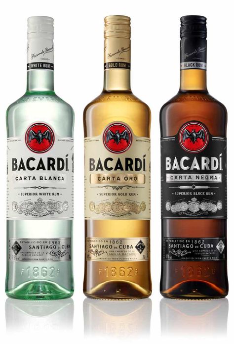 Want to know what the difference in types of rum are, e.g., what is Bacardi gold rum vs Bacardi dark rum? If so, click here for that and lots more on rum! Bacardi Aesthetic, Acholol Aesthetic, Bacardi Drinks, Bacardi White Rum, Alcoholic Party, Bacardi Gold, The Rum Diary, Rum Alcohol, Gold Rum