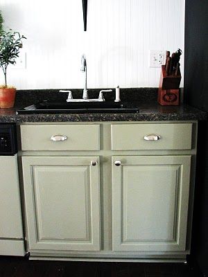 behr witch hazel bottom cabinets Diy Kitchen Makeover, Fall Challenge, 70s Kitchen, Lauren Liess, Beet Soup, Kitchen Diy Makeover, Paint Kitchen, Refinishing Cabinets, Kitchen Nook