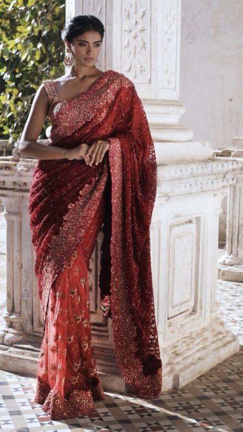 Shyamal And Bhumika, Indian Sari Dress, South Indian Sarees, Saree Designs Party Wear, Saree Trends, Desi Wedding, Lakme Fashion Week, Stylish Sarees, Indian Attire