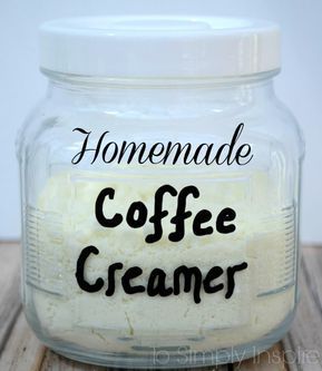 Get rid of all the extra unhealthy additives by making your own yummy Homemade Coffee Creamer Homemade Coffee Creamer Recipe, Coconut Oil Coffee Recipe, Coconut Oil In Coffee, Powder Coffee Creamer, Crunch Cookies, Flavored Coffee Creamer, Homemade Dry Mixes, Coconut Oil Coffee, Homemade Coffee Creamer