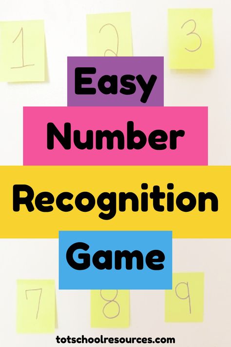 Easy Number Recognition Activities, Activities To Learn Numbers, How To Teach Number Recognition, Number Recognition Activities Toddlers, Kindergarten Number Recognition Games, Number 4 Activity For Preschool, Numbers Recognition Activities, How To Teach Numbers To Toddlers, Letter And Number Recognition Activities