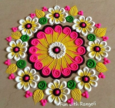 Rangoli Photos, Easy Rangoli Designs Videos, Very Easy Rangoli Designs, Rangoli Designs Photos, Rangoli Designs Simple Diwali, Rangoli Simple, Easy Rangoli Designs Diwali, Rangoli Side Designs, Rangoli Designs Latest