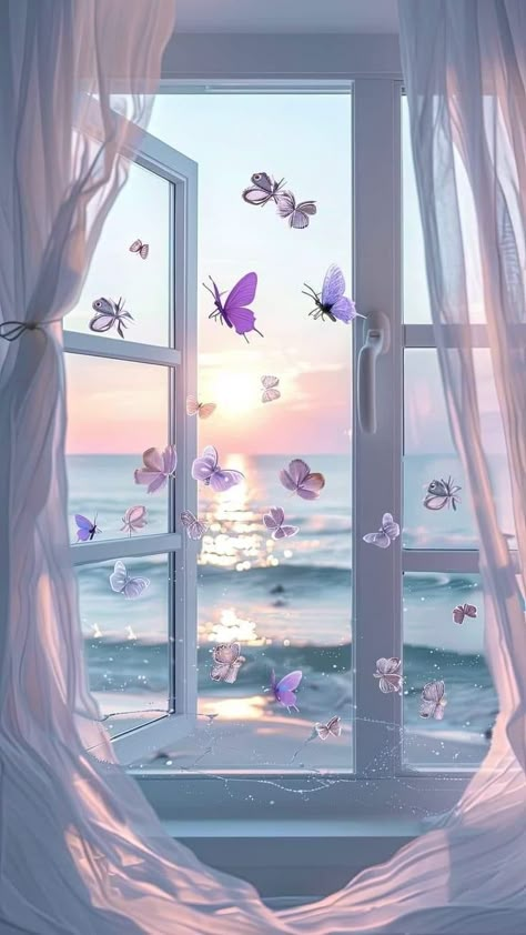 Window Clipart, Blue Flower Wallpaper, Beautiful Scenery Photography, Cute Summer Wallpapers, Iphone Wallpaper Classy, White Window, Phone Wallpaper Pink, Beautiful Wallpaper For Phone, Pretty Phone Wallpaper