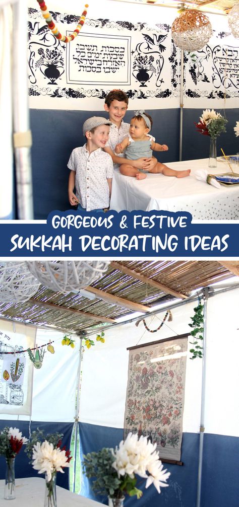 Diy Sukkah Decorations, Sukkah Ideas Decoration, Sukkah Decorations Ideas, Diy Sukkah, Sukkah Ideas, Passover Table Decorations, Sukkah Decorations, Sukkot Decorations, Lulav And Etrog