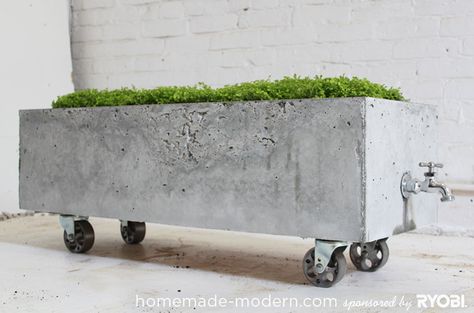 Today we have a fabulous Collection of Industrial Farmhouse DIY Cement Projects that I do believe you are going love. To be honest…each and everyone of these DIY’s can be used in just about any home decor stylized to your liking! But for those of you that love that Industrial style…these are for you. From … Concrete Furniture Design, Homemade Modern, Diy Concrete Planters, Ikea Shelves, Diy Plant Stand, Concrete Planter, Old Cabinets, Concrete Furniture, Diy Concrete