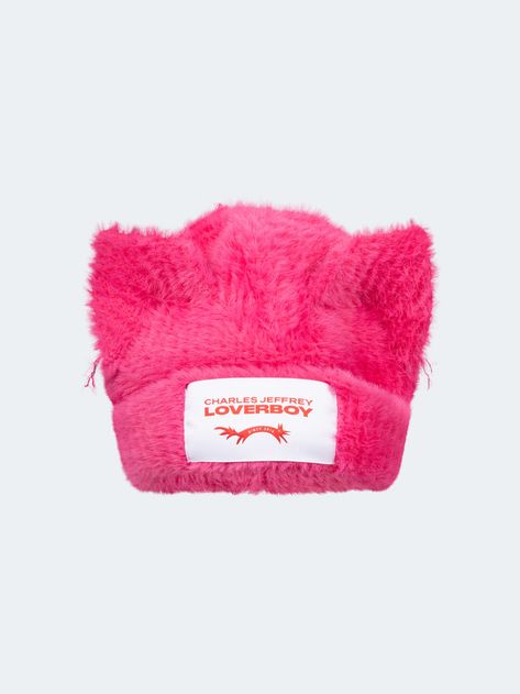 Loverboy Hat, Xoxo Jewelry, Charles Jeffrey Loverboy, Hat Outfits, Charles Jeffrey, Chunky Beanie, Pink Accessories, Hat Beanie, Everything Pink