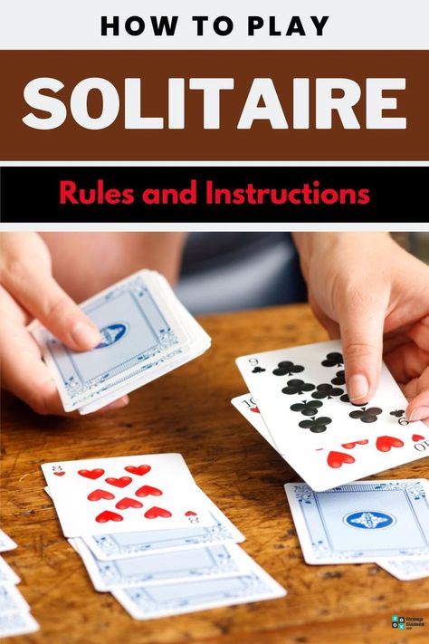 How to Play Solitaire (Rules and Instructions) Single Player Card Games, Solo Card Games, Indoor Games For Adults, Play Hearts, Family Games Indoor, Cell Games, Games Indoor, Solitaire Card Game, Drinking Card Games