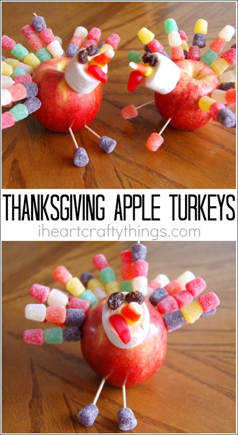 Apple Turkey Craft, Thanksgiving Activity For Kids, Apple Turkey, Thanksgiving Games For Kids, Thanksgiving Activity, Thanksgiving Activities For Kids, Turkey Crafts, Thanksgiving Preschool, Thanksgiving Art