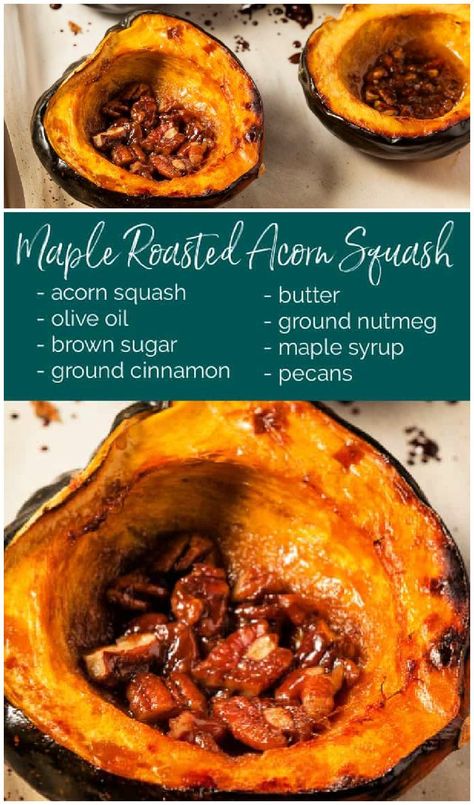 Candied Acorn Squash, Acorn Stuffed Squash, Acorn Squash Recipe Crockpot, Baked Acorn Squash In Oven, How To Cook Acorn Squash In Oven, Roasted Acorn Squash Oven, Roasted Acorn Squash Recipes, Baking Acorn Squash Oven, Oven Acorn Squash