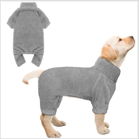 Fuzzy Dog Pajamas Turtleneck Dog Clothes Warm Soft Cozy Lightweight Dog Pjs Dog Sweaters for Small Dogs(Grey-XS) Puppies In Pajamas, Dog Pjs, Dog Winter Clothes, Knit Dog Sweater, Cozy Dog, Dog Essentials, Dog Pajamas, Mini Dachshund, Winter Dog