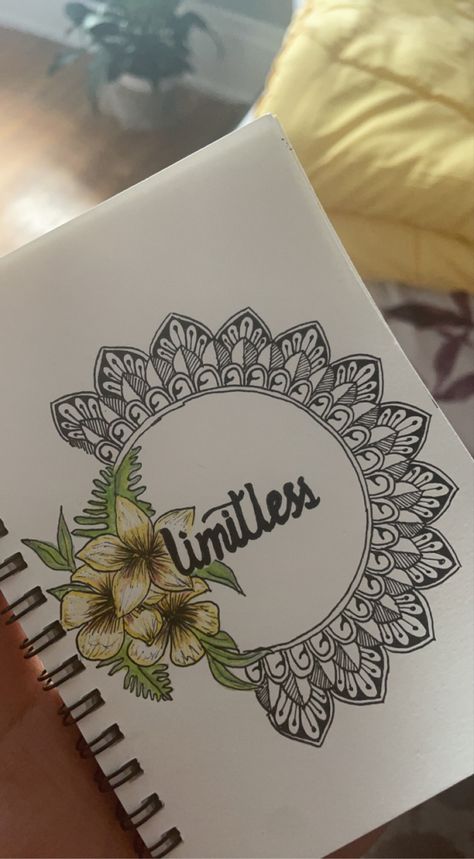 Easy Mandala Drawing With Quotes, Motivational Mandala Art, Beautiful Mandala Art With Quotes, Malayalam Assignment Front Page Design, Mandala Art Quotes, Doodle Mandala Art Simple, Mandala Art Simple Easy For Beginners, Easy Mandala Drawing For Beginners, Mandala Art With Quotes