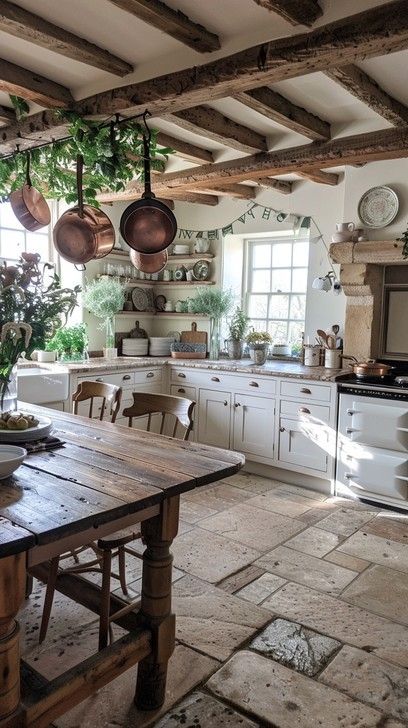 Country Chic House, Blue Cabinets Kitchen, Kitchen Pendant Lights Over Island, Light Blue Cabinets, Rustic French Country Kitchen, Pendant Lights Over Island, Modern French Country Kitchen, Kitchen French Country, Comfy Cozy Home