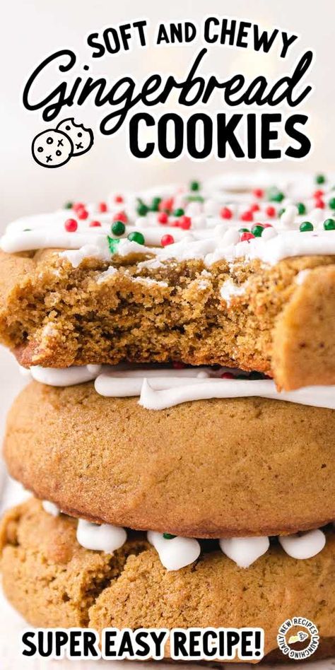 Soft And Chewy Gingerbread Cookies, Chocolate Chip Cookie Bowls, Cardamom Spice, Homemade Holiday Treats, Soft Gingerbread, Chewy Gingerbread Cookies, Gingerbread Dough, Soft Gingerbread Cookies, Ginger Bread Cookies Recipe