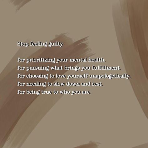 Stop feeling guilty for taking care of yourself. Self-care is not selfish; it’s a necessary part of your well-being. By prioritizing your needs and setting boundaries, you allow yourself to be the best version of you. Remember, you can’t pour from an empty cup, so take time to recharge, reset, and reflect. Embrace the freedom that comes with releasing guilt and choosing peace—your happiness is worth it. ❤️ What’s one way you practice self-care without feeling guilty? 💭 Save this as a gentle... Selfless Quotes, Choosing Peace, Take Care Of Yourself Quotes, Stop Feeling Guilty, Beautiful Imperfections, Be The Best Version Of You, Stop Feeling, Empty Cup, Feeling Guilty