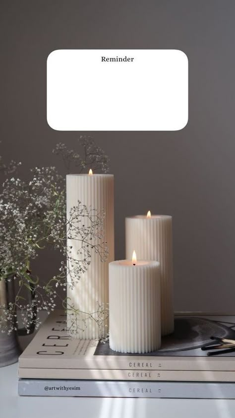 Candle Wallpaper Aesthetic, Reminder Template Aesthetic, Quotes Background Aesthetic, Business Background Templates, Quotes Template Background, Remember Aesthetic, Marketing Candles, Minimal Pic, Candle And Book