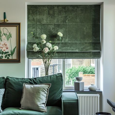 Add texture and elegance to your windows with luxury velvet roman blinds. Velvet Roman Blinds, Roman Curtains Living Room, Roman Blinds For Windows, Roman Blinds Living Room, Roman Curtains, Window Curtains Living Room, Curtains And Blinds, Bedroom Blinds, Curtains Living