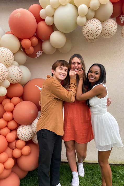 Ut Austin Graduation Party Ideas, Texas Longhorns Birthday Party, University Of Texas Graduation Party, Ut Graduation Party, Ut Austin Grad Cap, Texas State University Graduation Party, Longhorn Party Ideas, Ut Graduation Party Ideas Texas Longhorns, Texas Southern University Graduation