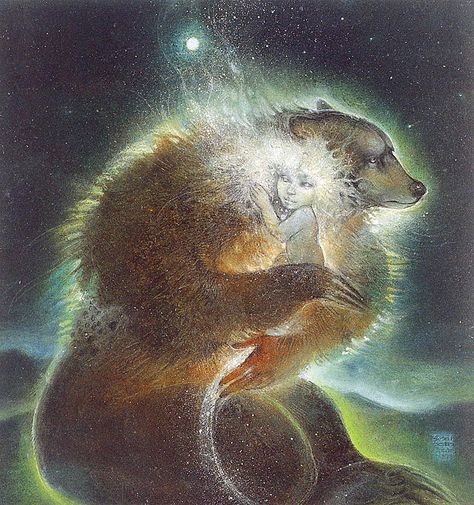 Susan Seddon Boulet ~ Goddess Art | Tutt'Art@ | Pittura * Scultura * Poesia * Musica | Susan Seddon Boulet, Bear Totem, Soul Retrieval, Illustrator Inspiration, Animal Medicine, Animal Guides, Fantasy Life, Power Animal, Spirited Art