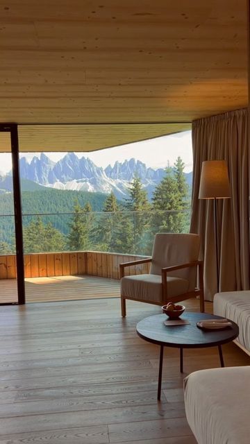 Small Luxury Hotels on Instagram: "Wait for the view… Walking into a Tower Suite at FORESTIS, our luxury hotel in the Italian Dolomites, will take your breath away. @forestis.dolomites #smallluxuryhotels #beautifuldestinations #dolomites #italy #consideratecollection #unescoworldheritage #mountainlife #tyrol #travelplanning" Dolomites Italy Photography, Dolomites Italy Cortina, Dolomites Hotel, Italian Dolomites Photography, Forestis Dolomites, Forestis Dolomites Hotel, Dolomite Mountains Italy, Italy Hotels, Small Luxury Hotels