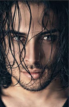 This. This is Zeke. Brighter eyes, but the shade is pretty close to perfect Man With Long Hair, Fire Heart, Mans World, Long Hair Styles Men, Male Face, Good Looking Men, Male Beauty, Elvis Presley, Beautiful Eyes