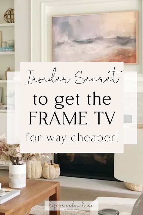 Elevate your living room decor with the ultimate hack for the Samsung Frame TV. Discover creative ideas for mounting it on the wall or over the fireplace to seamlessly blend technology and design. Frame Around Tv, Tv Wall Unit Designs, Living Room Tv Wall Decor, Tv Room Decor, Tv Above Fireplace, Tv Placement, Tv Hacks, Tv Over Fireplace, Wall Unit Designs