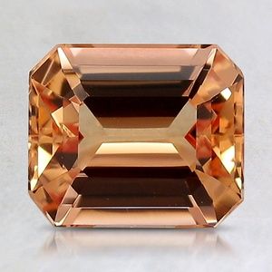 8.1x6.8mm Unheated Emerald Imperial Topaz Imperial Topaz Jewelry, Imperial Topaz, Brilliant Earth, Rarity, Emerald Cut, Topaz, Emerald, Gems, Orange