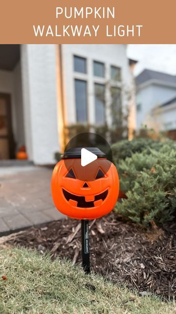 Pumpkin Landscape, Pumpkin Outline, Solar Yard Lights, Walkway Lighting, Plastic Pumpkins, Walkway Lights, Yard Lights, Rubber Ring, Light Pole