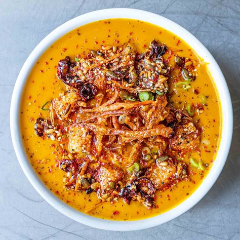 Mob — Spicy Miso Carrot Soup Instapot Soup Vegetarian, Carrot Stew Recipes, Soups From Around The World, Fall Soups And Stews, Gourmet Soup, Fall Soup, Carrot Soup, Fall Soups, Vegan Soup