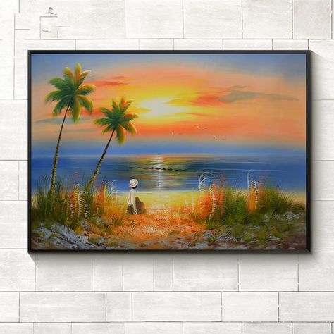 Morning Painting Sunrises, Picture Morning, 3d Wall Painting, Sunrise Painting, Pictures For Living Room, Sun Rise, Cloud Art, Morning Sunrise, Wall Picture