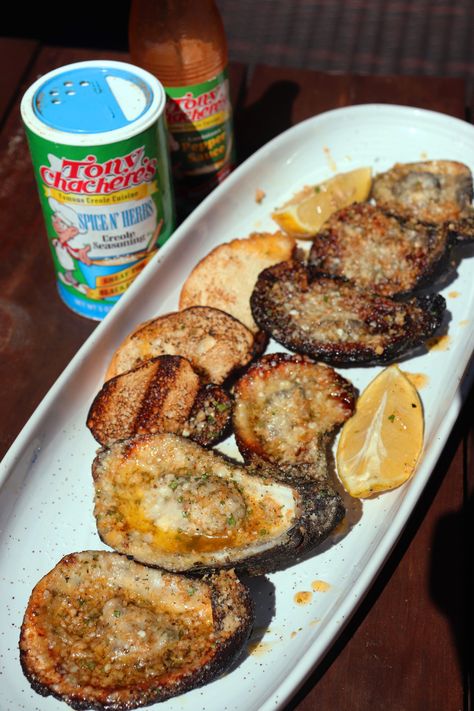 Chargrilled Oysters - Tony Chachere's How To Grill Oysters, Charbroiled Oysters Recipe Oven, Char Grilled Oysters Recipe, Char Grilled Oysters, Grilled Oysters With Garlic Herb Butter, Acme Oyster House Chargrilled Oysters, Crab Boil, Rice Casserole Recipes, Herb Seasoning