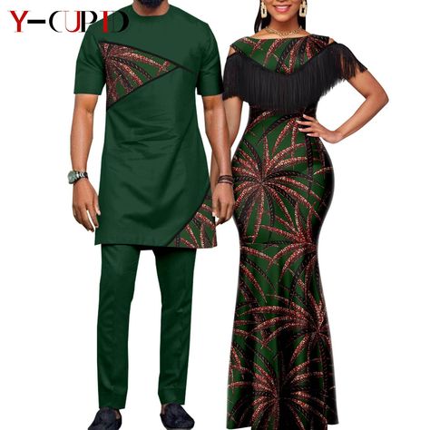 African Couple, Couples African Outfits, African Wear Styles For Men, Latest African Men Fashion, African Attire For Men, Couples Outfit, African Wear Dresses, Afrikaanse Mode, African Clothing For Men