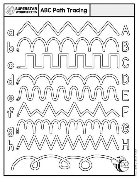 Letter Review Activities For Preschool, Free Printable Handwriting Worksheets, Handwriting Worksheets For Kindergarten, Writing Worksheets Kindergarten, Printable Handwriting Worksheets, Kindergarten Handwriting, Maze Activity, Tracing Worksheets Free, Printable Alphabet Worksheets